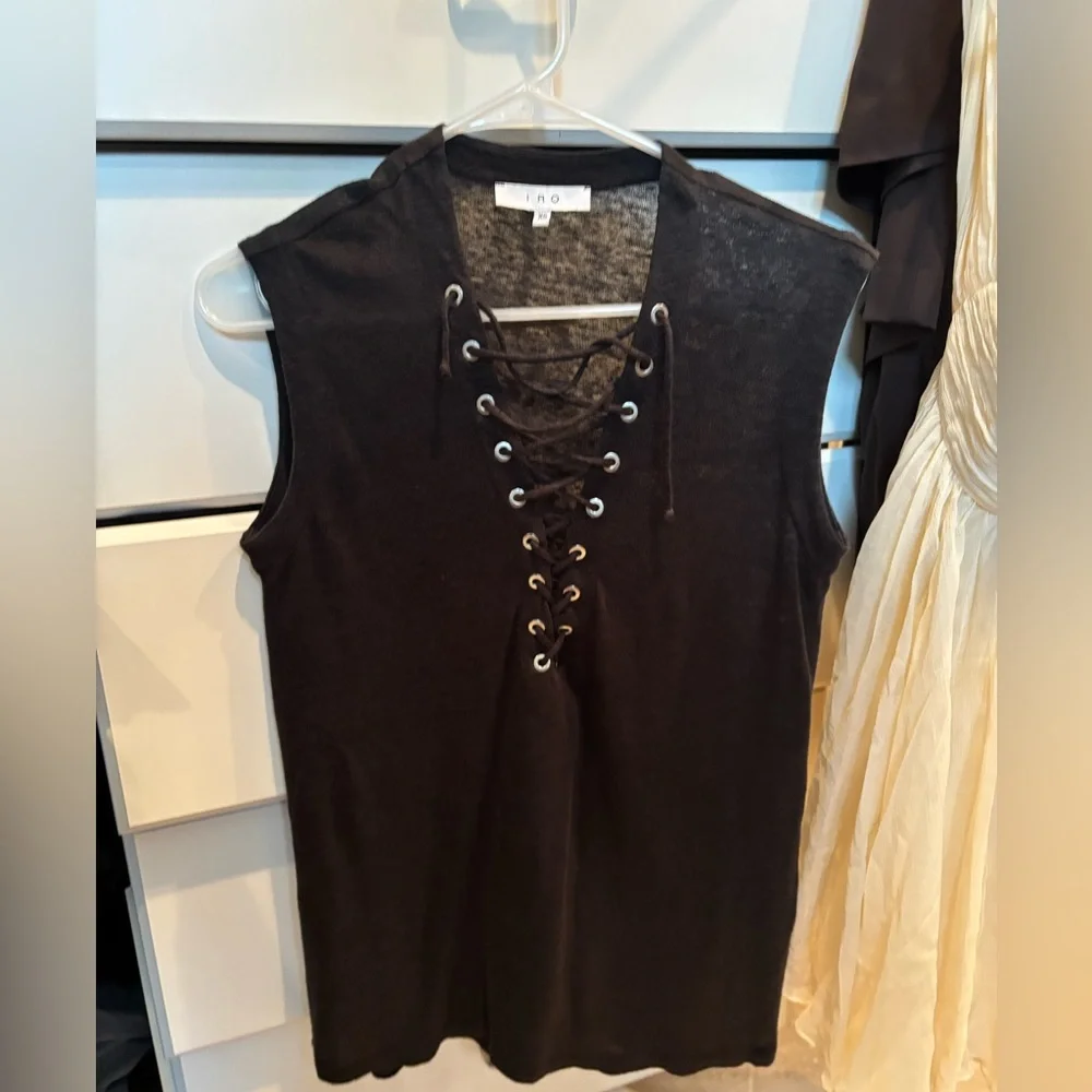 IRO lace up tank - Picture 2 of 4